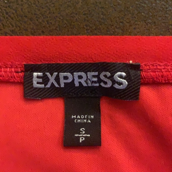 EXPRESS Sequin Red Crop Top - Size S - Picture 3 of 3